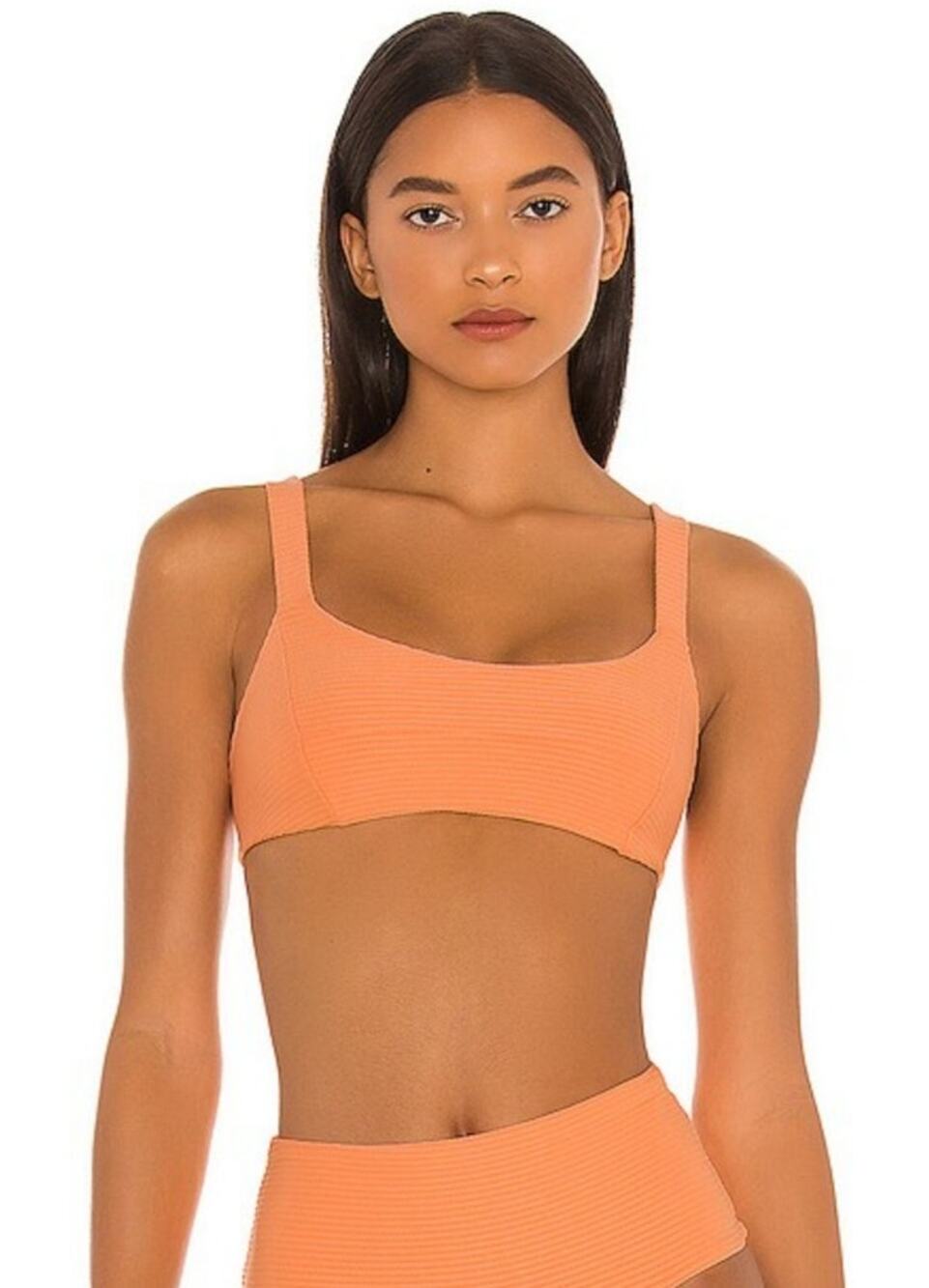L*Space Jess Bikini Top in Tangy Orange Size Small NWT